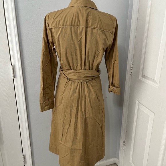 J. Crew || Khaki Button Down Midi Dress - Picture 5 of 12
